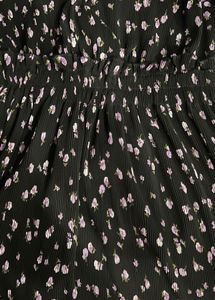 zara Black with lavender Floral Mini Dress