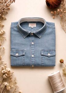 Denim Button-Down Shirt