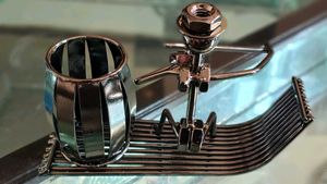 Unique Metal Figurine Decor