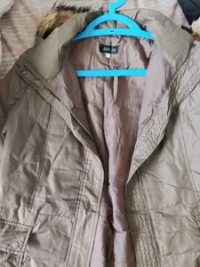 Women's Brown Winter Parka Jacket