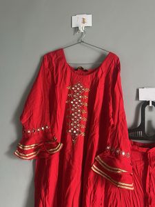 Red Kurta  (L)