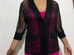 Black Sheer Kimono Jacket
