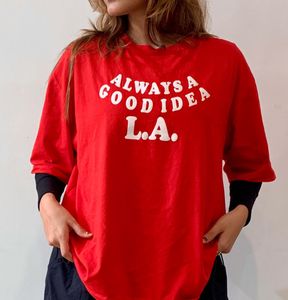 Red Graphic T-Shirt "Always a Good Idea L.A."