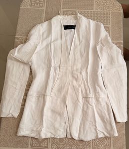 Chic Linen Blend Blazer