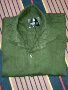 Men's Dark Green Casual Shirt