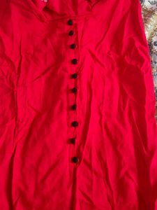 Elegant Red Sleeveless Dress
