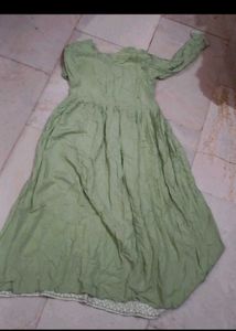 Elegant Green Anarkali Kurta