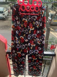 Floral Print Palazzo Pants