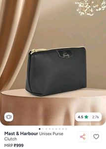 Mast And Harbour Clutch - Black 🖤✨