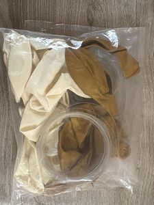 Party props- Golden Happy Birthday banner &amp; more.