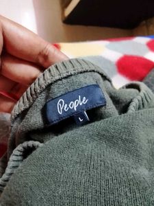 Stylish Green Striped Sweater