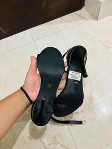Women Black Pencil Heels