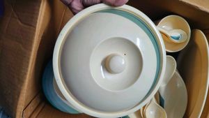 Brand New Premium Melamine Full Dinner Set – 41 Pc