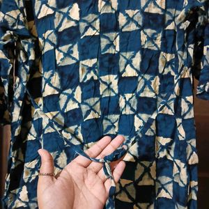 Blue &amp; White Geometric Print coord set