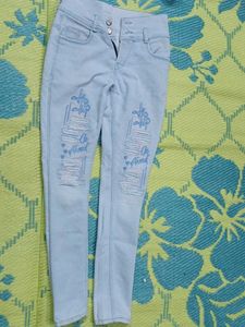 Light Blue Ripped Jeans
