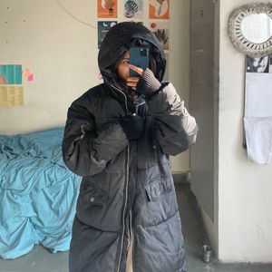 Stylish Black Puffer Coat