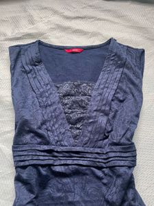 Navy blue Y2K top
