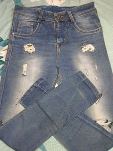 Distressed Denim Jeans