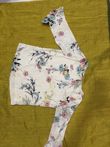 Floral Print Long Sleeve Blouse