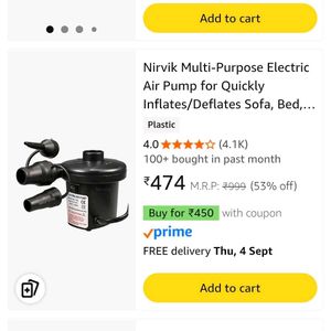 Nirvik Electric Air Pump @ 299/-