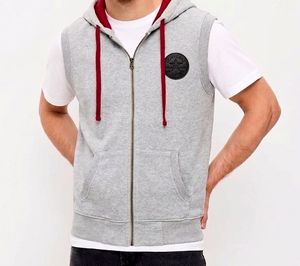 Sleeveless Zip-Up vest Hoodie