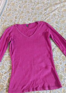 V-Neck Long Sleeve Top