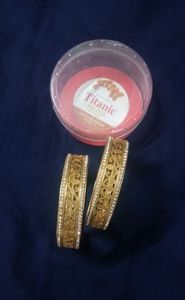 (Unused) Golden bangle set of 2