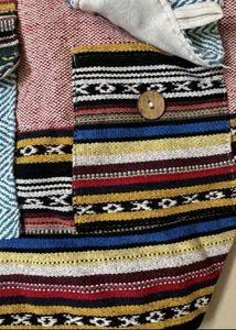 Patchwork Style Crossbody Sling Bag boho unisex