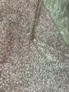 Baby pink Embroidered Net Dress Material