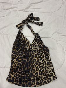 Leopard Print Halter Top