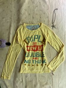 y2k fitted full sleeve top