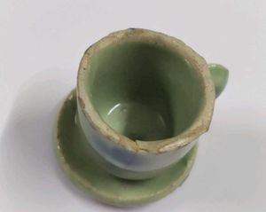 Kids toys Vintage Ceramic Tea Cup saucer Set