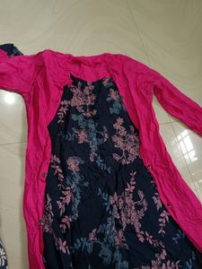 New Kurta With Attached Shrug