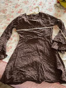 Ruffled A Line Dress