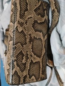 Allen Solly Chic Snakeskin Print Handbag