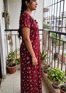 Comfy Floral Print Nightgown