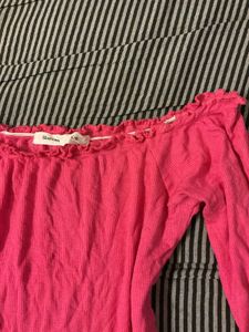 Pink Bardot Top