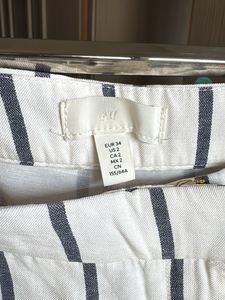 Striped Wide-Legged Pants
