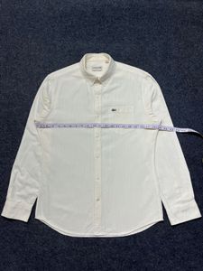 Lacoste Men's White Corduroy Shirt