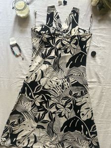 Monokini Tropical Print Dress