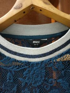 MAX Blue Lace Long Sleeve Top💙
