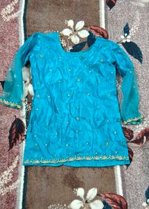 Teal Embellished Ethnic lehenga