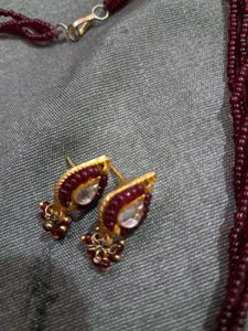Beaded Necklace &amp; Earring Set