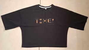 Black "Just Keep Time" Tshirt