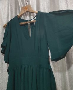 Elegant Deep Green Maxi Dress