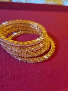 Set of 2 Rose Quartz Bangles