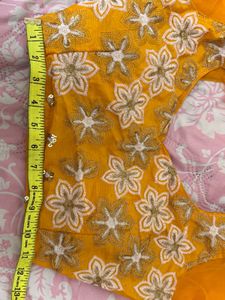 Yellow Ruffle Saree