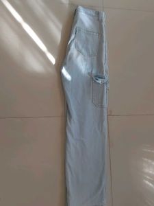 Light Wash Cargo Jeans