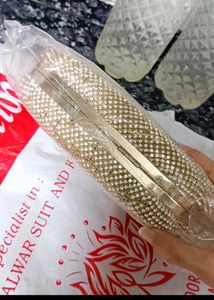 Stunning Gold Rhinestone Clutch Bag