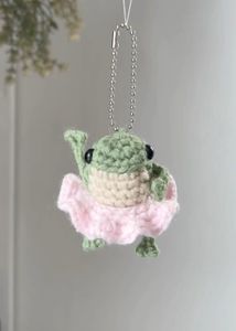 Cute Crocheted Froggy Charm